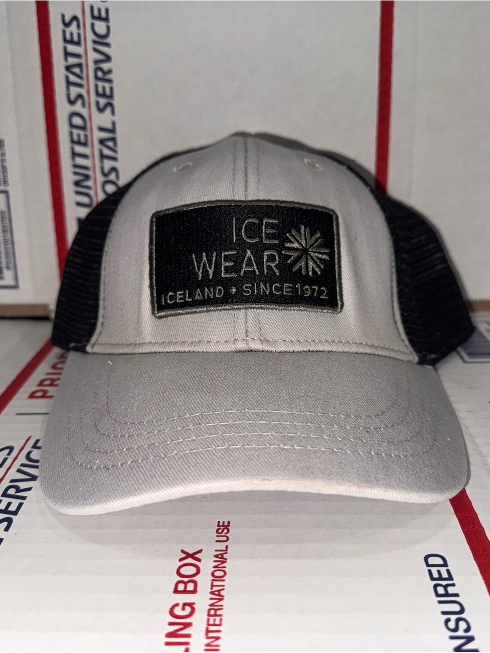 ICE 🧊 WEAR Iceland 🇮🇸 Trucker Hat 🧢 baseball cap mesh used clothing brand
